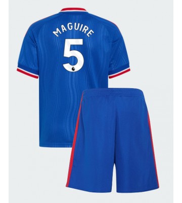 Manchester United Harry Maguire #5 Udebanetrøje Børn 2026-27 Kortærmet (+ Korte bukser)